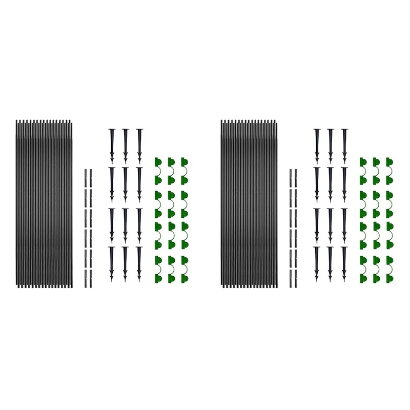 36Pcs Garden Hoops For Netting Tunnel, Garden Hoops Greenhouse Frame Flexible Tunnel Arch Crop Protection
