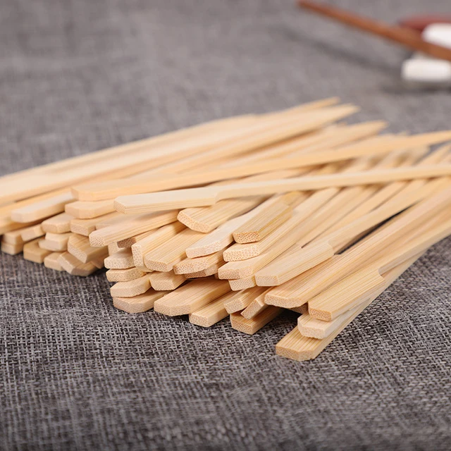 100Db Eldobható Bambuszpálcák Grillező Szerszámok Természetes Bbq Bambusz Nyárs Kemping Party A Kabob Gyümölcs Koktél Szerszámokhoz - Image 2