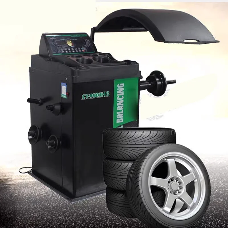CT9901HS Fully Automatic Tire Balancing Machine Dynamic Balancing Instrument Infrared Automatic Point Findin, Braking