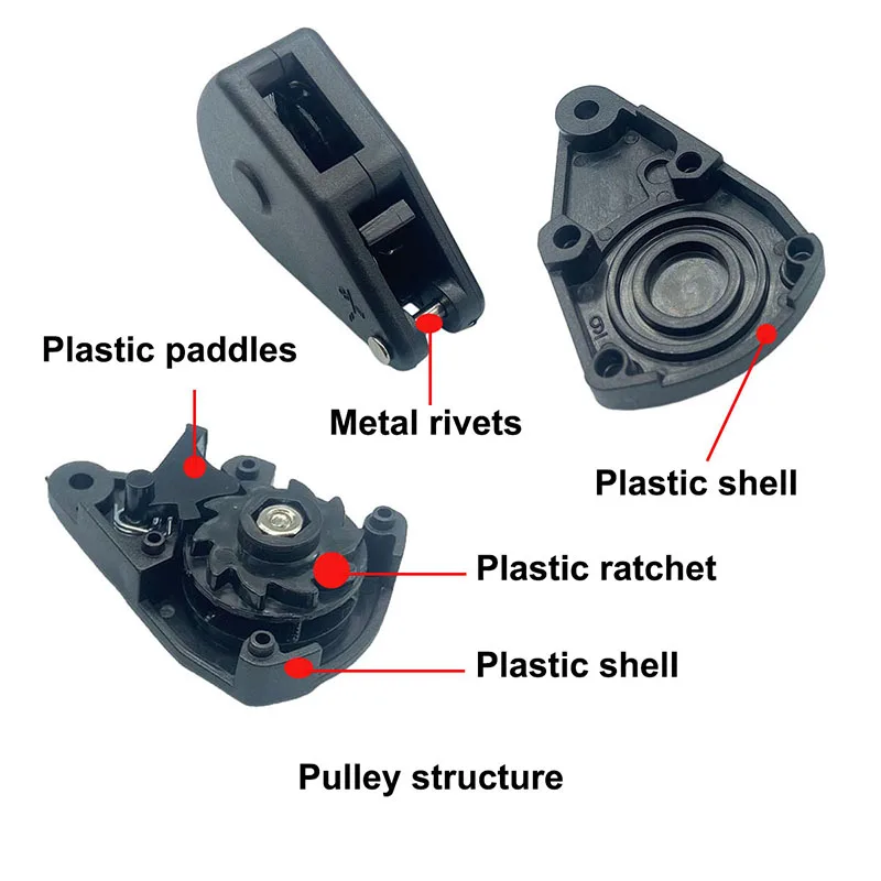 2 stücke Einstellbare 8 zoll Verstärkte Kleiderbügel Hängen Ratsche für Zelt Wachsen Pflanzen Lampe Seil Pulley Ratsche Aufhänger Haken – Detail 5