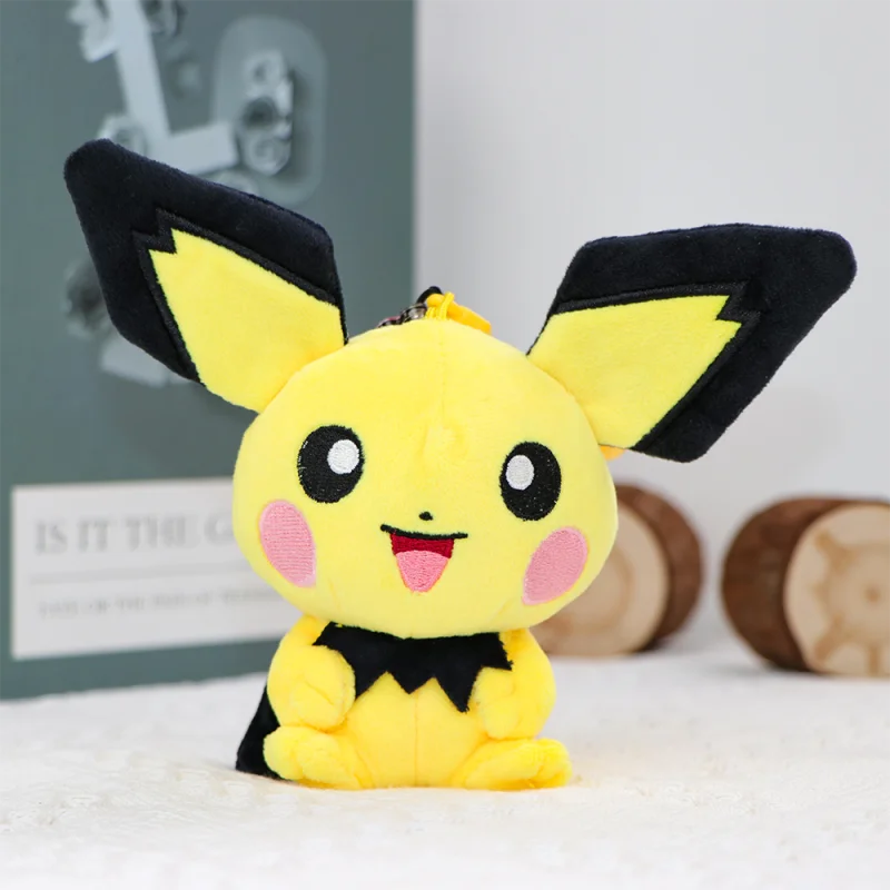 Original Pokemon Espeon Clefairy Jigglypuff Piplup Schlüsselanhänger Plüschtiere Snorlax Mimikyu Sprigatito Fuecoco Gefüllte Anhänger Geschenke – Detail 21