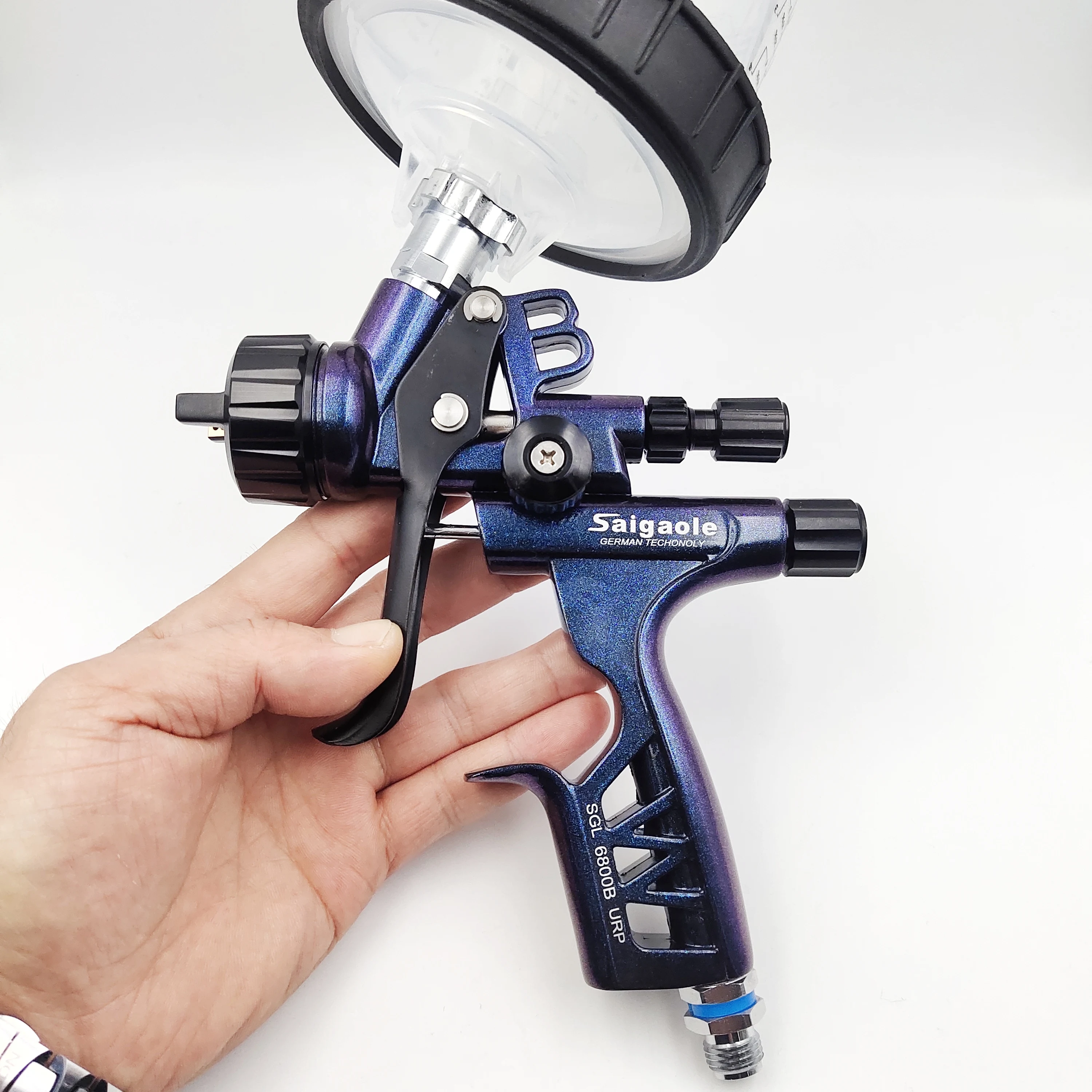 6800B Spray Gun 1.3mm With Adapter Replaceable Pot Airless Sprayer Painting car Paint Tool Airbrush