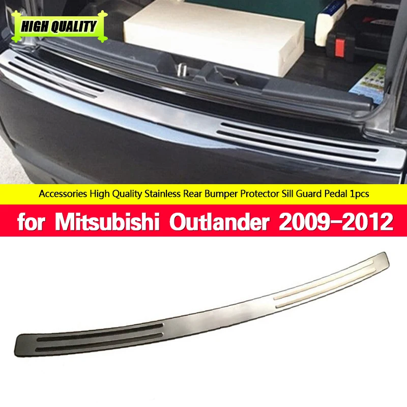 For Mitsubishi Outlander Rear Bumper Protector Sill Trunk Rear Guard