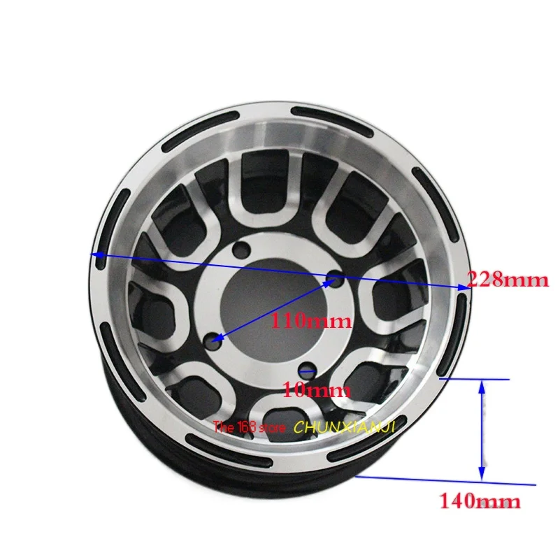 Size 8 Inch Bearing Wheel Hub ATV Aluminum Rims Use19X7.00-8 Tyre 20x7-8 21x7-8 Vacuum Tires for Go-kart Four Motorcycle