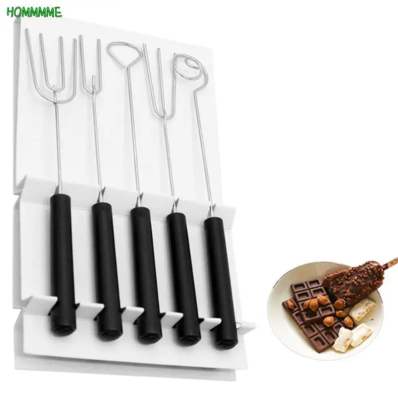 Chocolate Dipping Tool DIY Candy Caker Fruit Fondue Decorating Fork Kit 1x