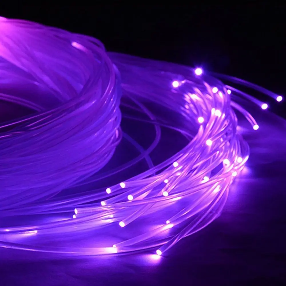 50mx0.75mm/1.0mm PMMA Plastic Fiber Optic Cable End Glow Led Light Clear DIY For LED Light Engine Sky Effect Party Decorative fiber optic cable