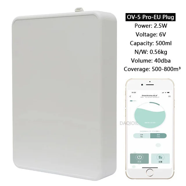 ناشر رائحة ذكي يُعلق على الحائط، موزع روائح الزيوت...