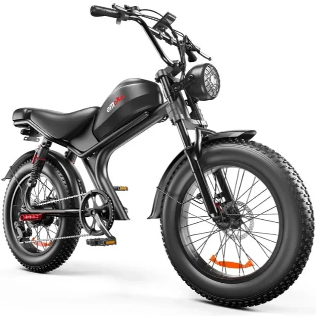 24 Year New Retro Electric Bicycle C93 2000W Super Motor 23AH Large Capacity Battery Hydraulic Brake 20 inch Fat Tires