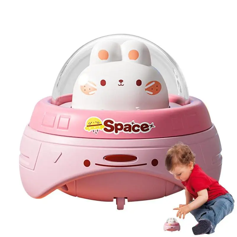 

Press And Go Cars Flying Saucer Car Rebound Driving Push Back Cars Early Educational Toy Cartoon Launcher Toy Kindergarten Gift