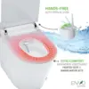 Elongated Smart Toilet Bidet in White with Auto Open Auto Close Auto Flush and Heated Seat  squat toilet 5