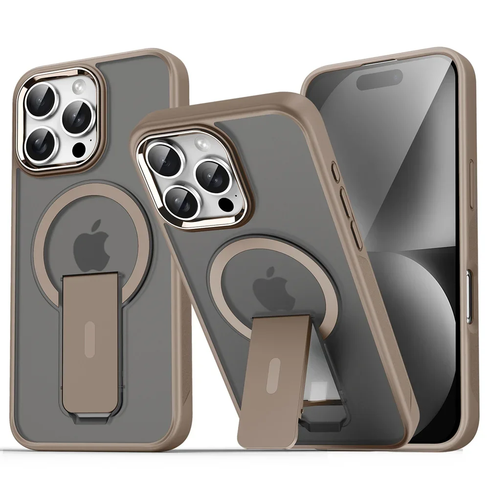 Premium Folding Magnetic Phone Case with Matte Translucent Back Cover