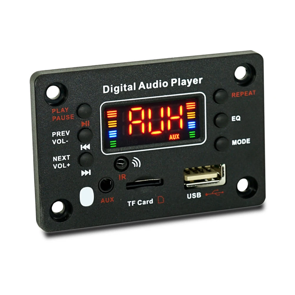 차량용 무선 BT 5.0, MP3 WMA 오디오 모듈, 리모컨 오디오 플레이어, 지지대 TF USB AUX FM 라디오, 12V