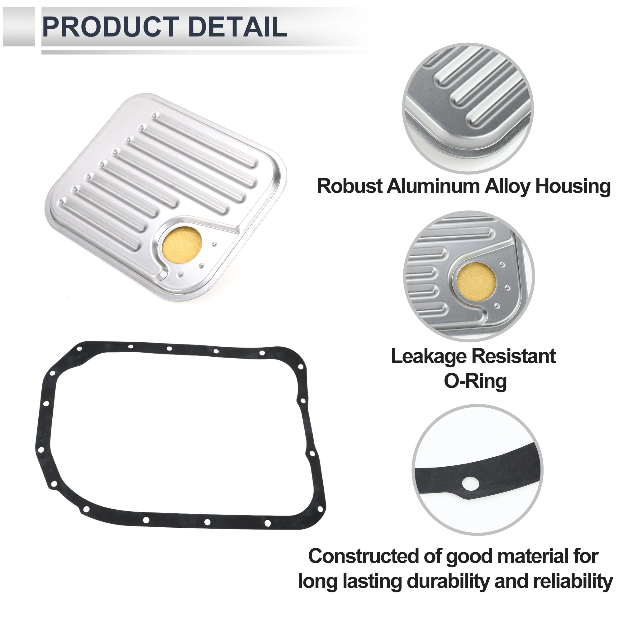 UXCELL Engine Transmission Filter Gasket Kit for Chevrolet Durable Automatic Transmission Filter Kit No.8675545 with Gasket