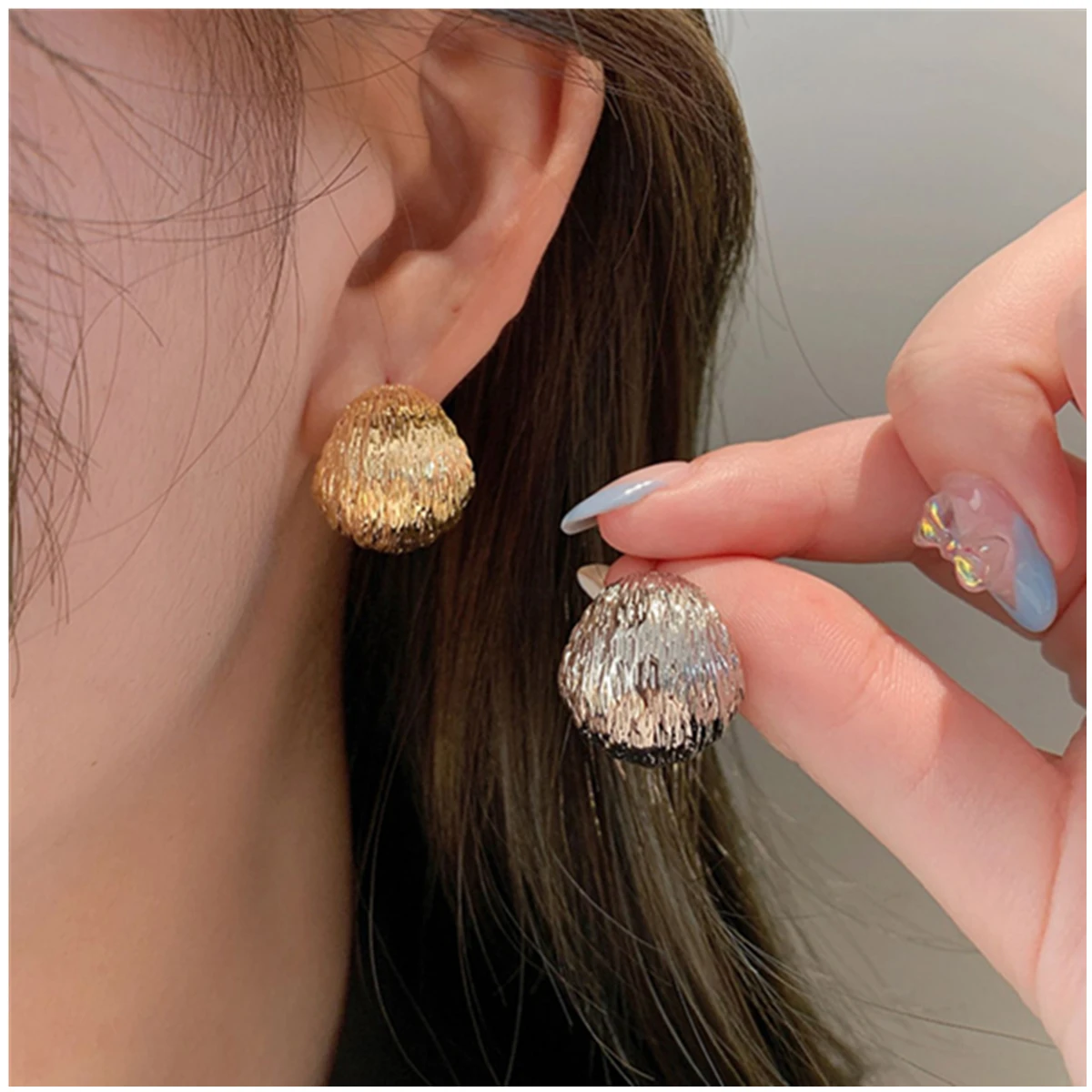 

Earrings Exaggerated High Quality Light Sense Luxury Women's Niche Design Feeling Cold Wind Studs Jewelry For Girl