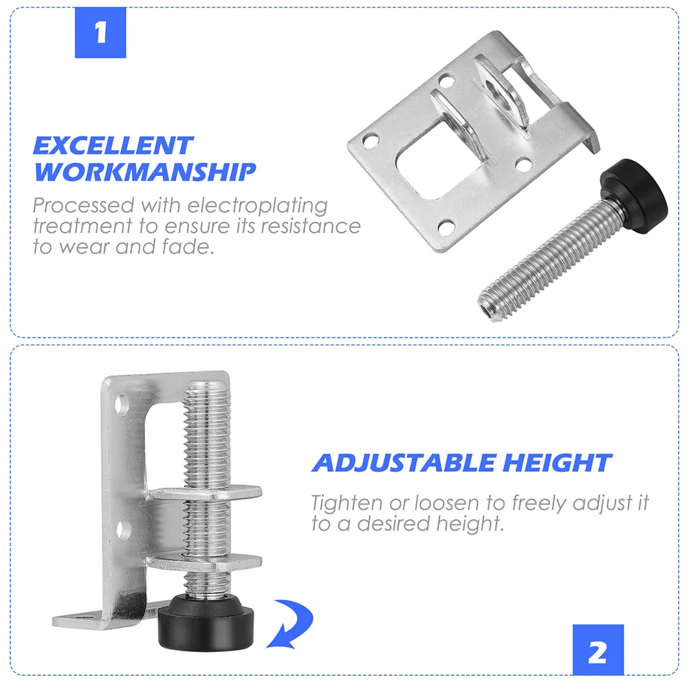 4 Pcs Adjust The Foot Pad Furniture Feet Adjustable Leveler Desk Legs for Workbench