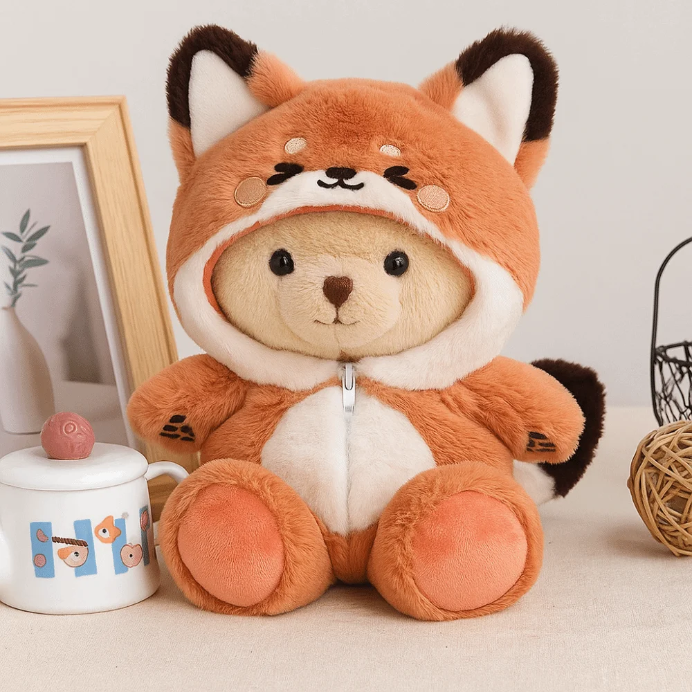 Niedliches Outfit 20cm Kleidung Fuchs Hase Tier Onesie Kleidung Kostüm Puppen Zubehör Spielzeug & Hobbys – Detail 3