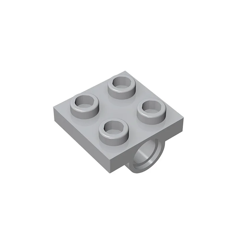 10PCS 2444 10247 Untere Seite Mit Loch Block Moc Farbe Zubehör Kompatibel mit Ziegel DIY kinder Spielzeug Montage teile – Detail 1