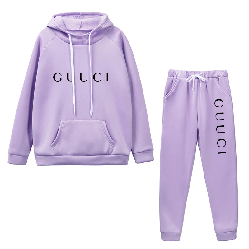 Womens Tracksuit Fashion Casual Hooded Sweatshirts Suit Clothing High Quality Hot Autumn Winter Trend Jogging Pants Sets