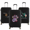 New Dog Footprints Pattern Luggage Protective Cover 18-28inch Trolley Baggage Travel Bag Covers Elastic Protection Suitcase Case 1