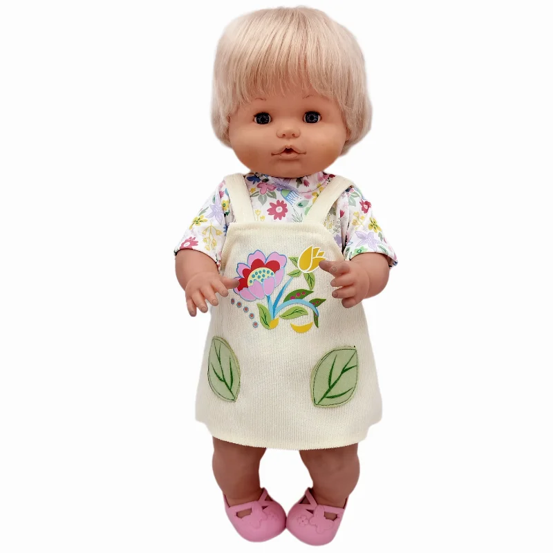 For 40 Cm Nenuco Doll Clothes 17 Inch Baby Doll Flower Shirt Pants Toys Clothing