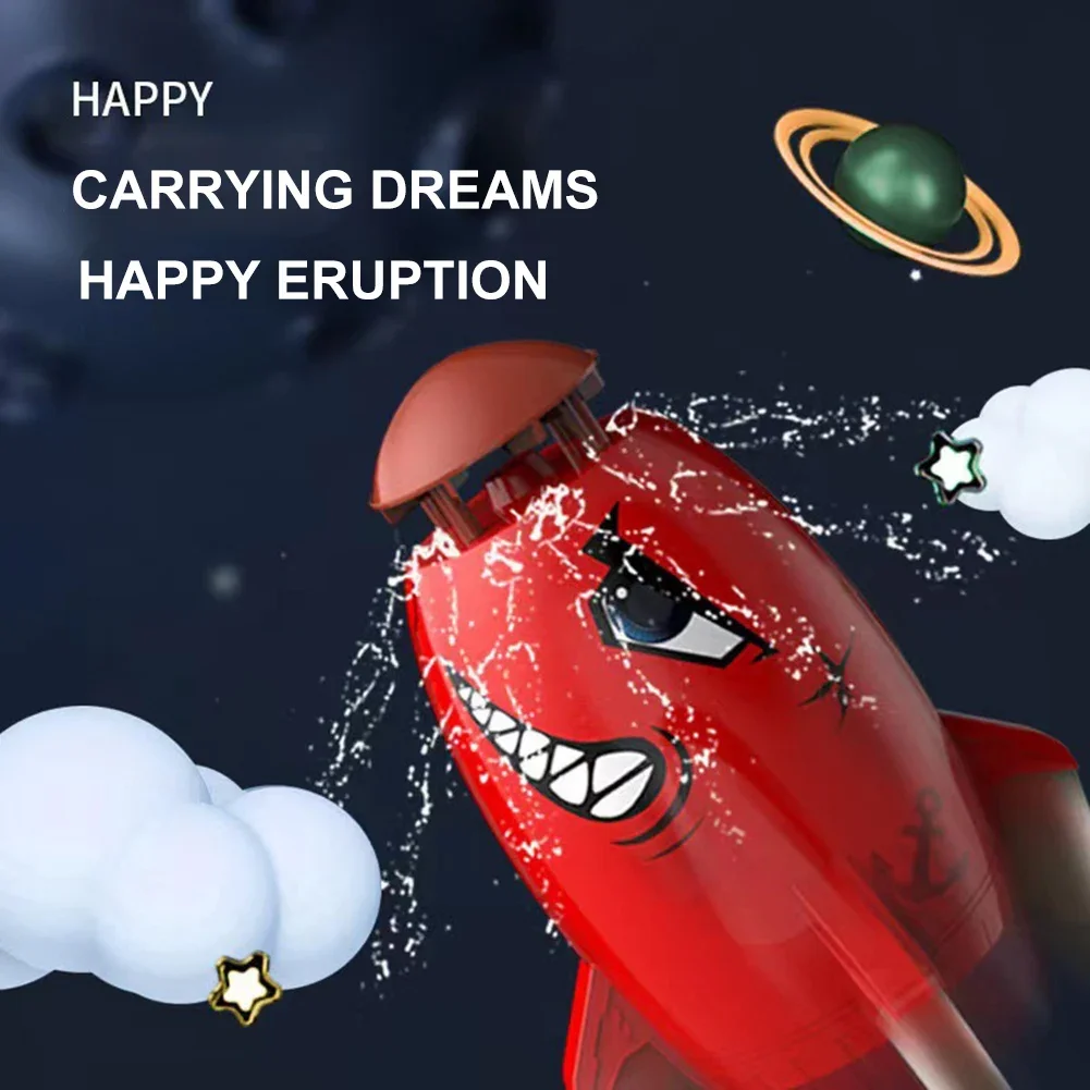 Rocket Launcher Toy Outdoor Water Sprinkler Garden Lawn Water Sprinkler Spray for Kid Summer Irrigation Rocket Toys