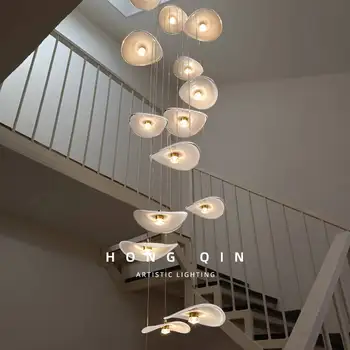 Luxury Staircase Glass Chandelier 1