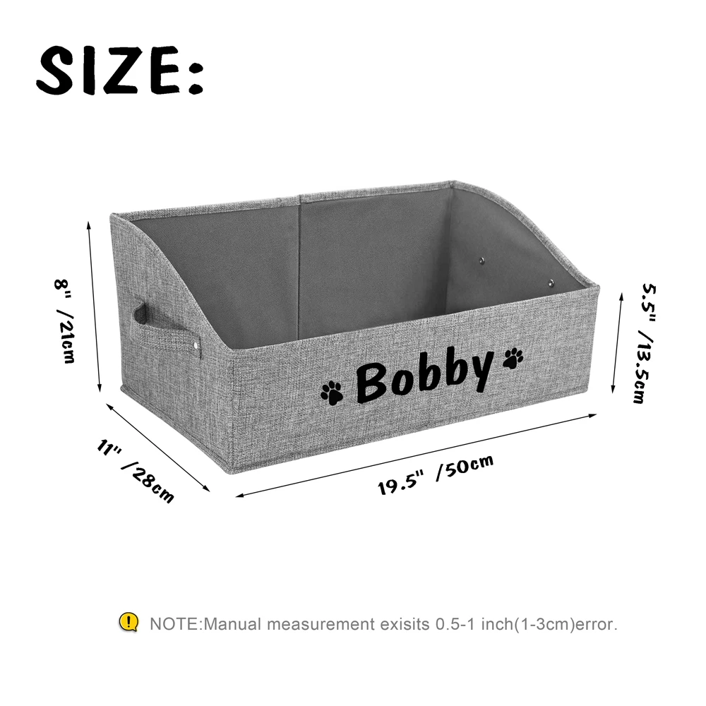 Personalized Foldable Pet Toy Storage Baskets 6 | Personalized Foldable Pet Toy Storage Baskets 6