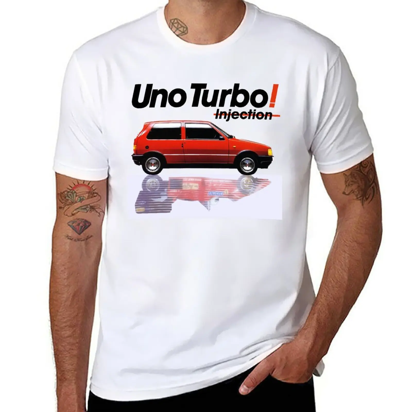 Uno Turbo-Advertt T-Shirt Anime Sublime Top Cute Top Mens Champion T-Shirt