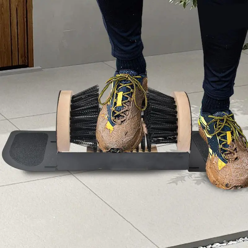Boot Scraper Outdoor Shoe Brush Boot Mud Cleaning Scraper Brush Outdoor Floor Mount Shoe Cleaner for Home Mall Entrance