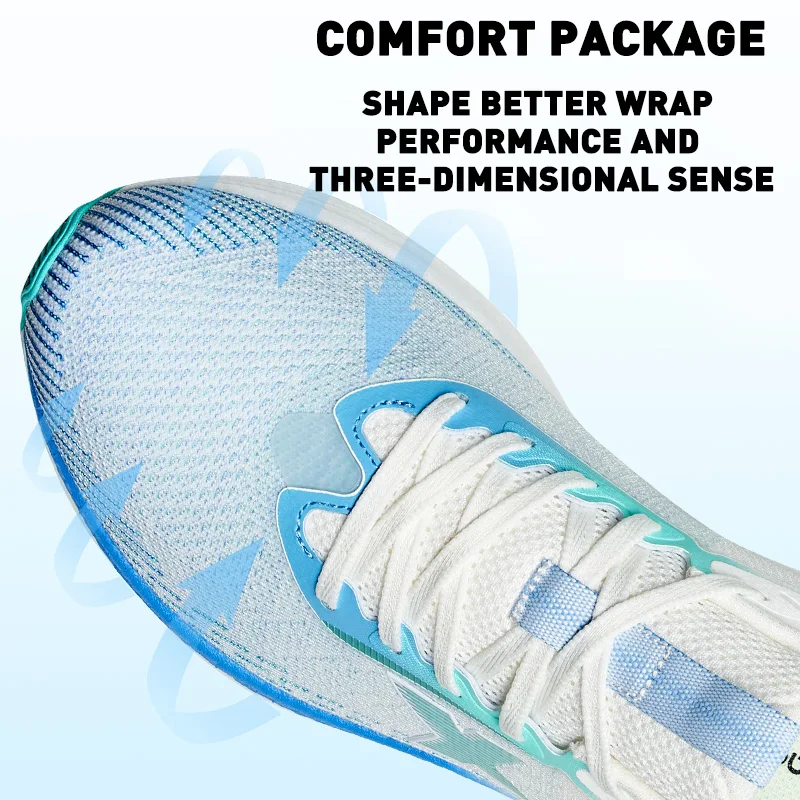 Xtep Running Shoes Men Wear-Resistant Cushioning Light Breathable