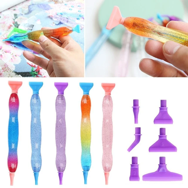 Diy Diamond Painting Pen Resin Point Drill Pen 5d Diamond Painting Pen Kit  Tool Accessories Nail Art Pen - Diamond Painting Cross Stitch - AliExpress