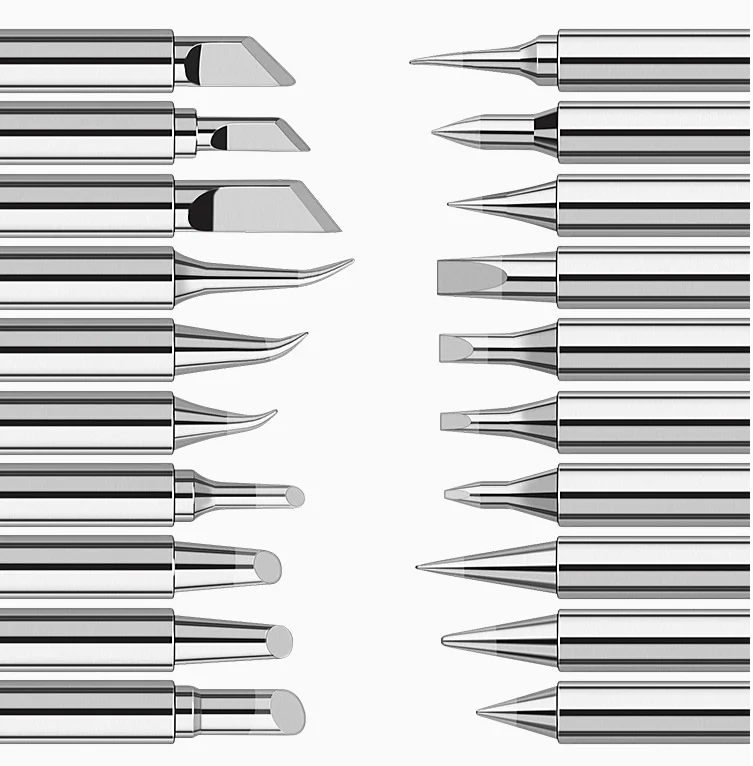 hot air station T12 Soldering Solder Iron Tips T12 Series Iron Tip For Hakko FX951 STC AND STM32 OLED Soldering Station Electric Soldering Iron electric solder