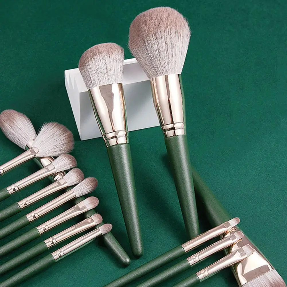

14Pcs/Set Beauty Brushes Convenient Smooth Touch Wooden Handle for Ladies 14 Makeup Brushes Makeup Brushes