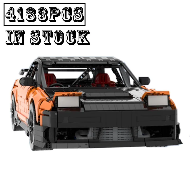 

Новая модель Moc 1:8 масштаб 180SX / 240SX Тип X суперавтомобиль строительные блоки-Кирпичи игрушки для детей подарки на день рождения мальчику
