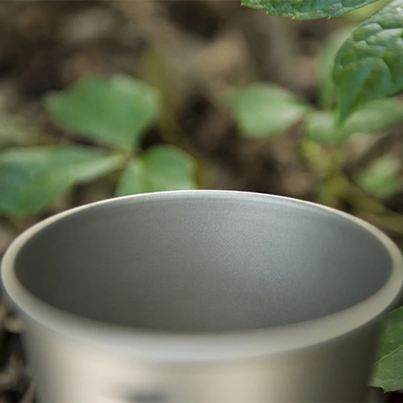 Portable Tableware Portable Cups Keith Tableware for Camping Titanium Beer Cup 350ml Outdoor Travel Drinking Friends Gathering Drinkware Coffee Mug Ti9001