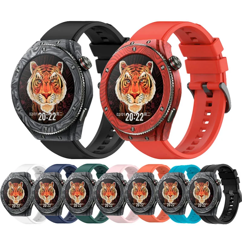 22Mm 20Mm Silicone Correa Per Huawei Watch Gt 2022/Gt 2/3 Pro Sport Cinturino Originale Per Honor Magicwatch 2 46Mm 42Mm Bracciale