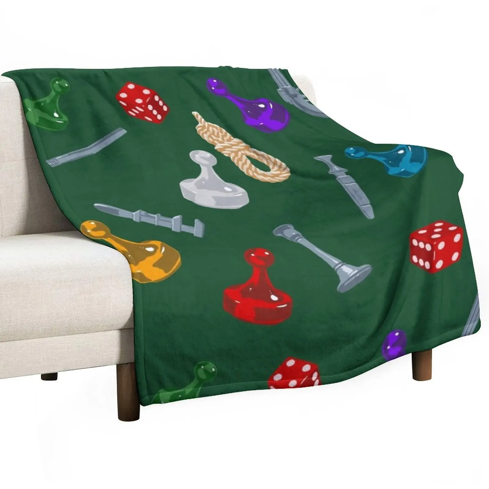 

Get A Clue Throw Blanket Flannels funny gift Blankets