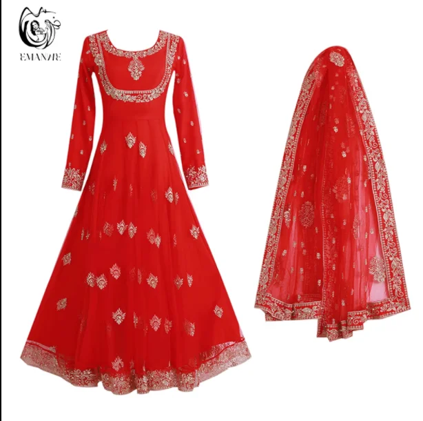 Woman Saree Embroidery Dress Female Coat Summer Clothing India Ethnic Girl Dancing Cloth