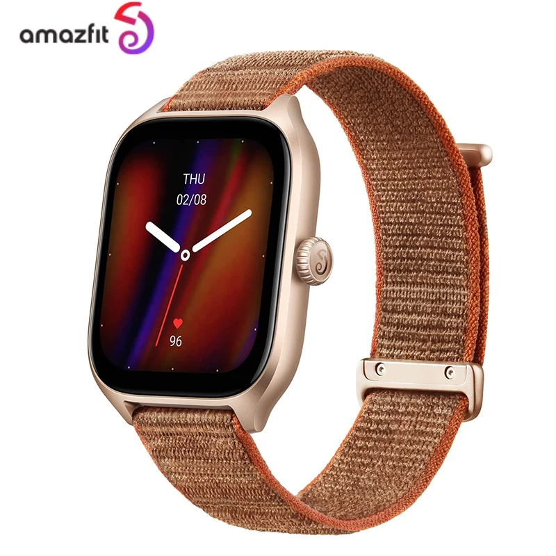 Amazfit GTS 4 Smartwatch 150 Modos Esportivos Relógio Inteligente com Alexa  Aplicativo Zepp Embutido para Telefone IOS Android（Pink）