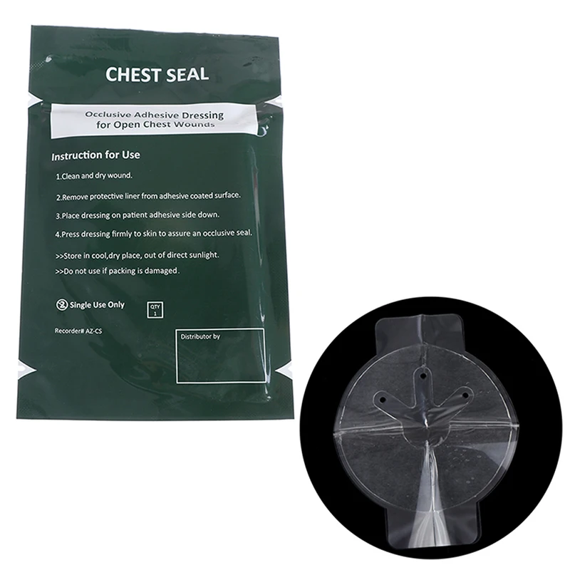 North American Rescue Hyfin Chest Seal Medical Chest Seal Vented 1Pc medical chest seal
