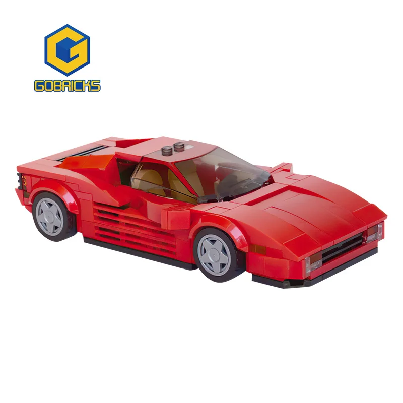 

Gobricks 281PCS Technical Ferraried Testarossa Bricks Supercar Set Model Building Block Car Toys For Boys Girls Birthday Gift