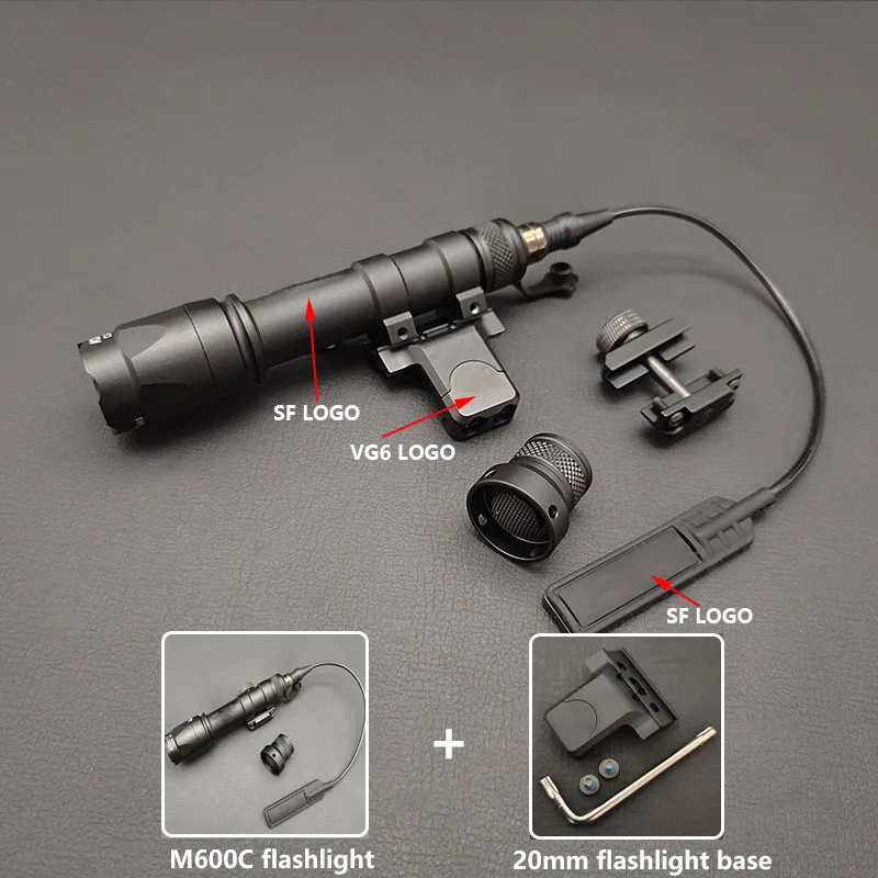 

Sotac SF M600C M600 M300, тактическая разведывательная искусственная винтовка, фонарь для охоты, мгновенный нажимной переключатель