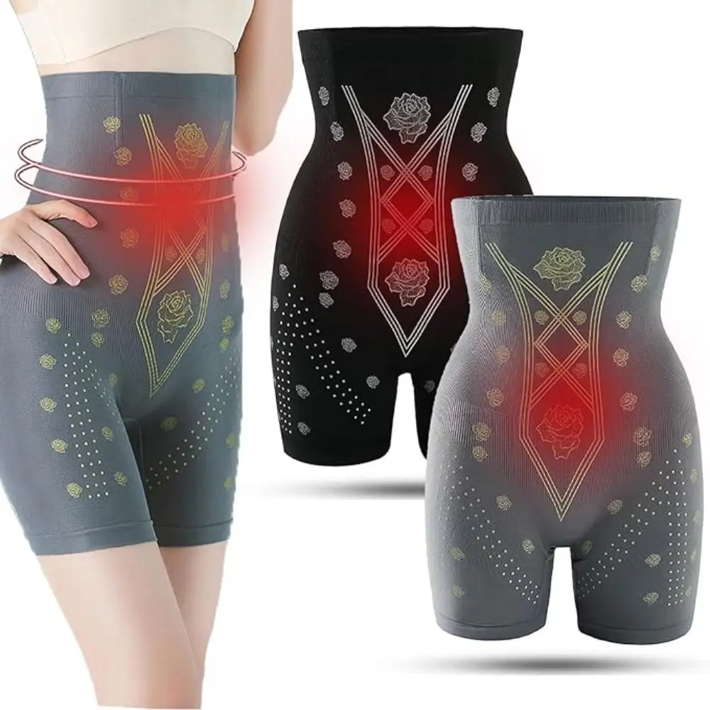 

Body Sculpting Negative Oxygen Ion Fat Burning Shorts No Trace High Waist Fiber Restoration Shaper Hip Lift High Elasticity