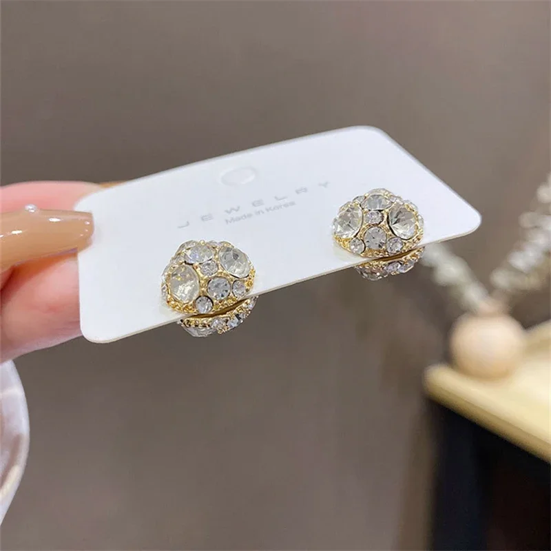 New Trend Weight Loss Magnet Earring Zircon Crystal Strong Magnetic Therapy Health Care Power Clip Earrings Party Jewelry