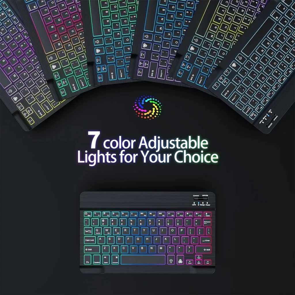 Keyboard Backlit Wireless Bluetooth