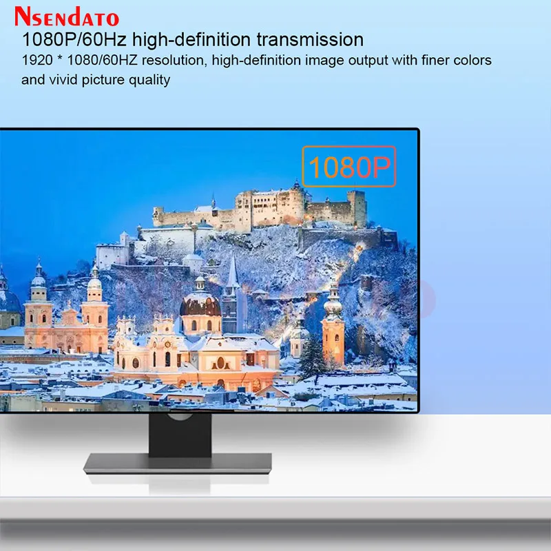 5G Wireless HDMI Video Transmitter and Receiver Extender 200m 1080P HDMI Wireless Display Screen Share Stick Adapter For PC TV