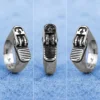 Stainless Steel Men Rings Cigarette Lighter Funny Punk Rock Hip Hop for Biker Male Boyfriend Jewelry Creativity Gift Wholesale 4