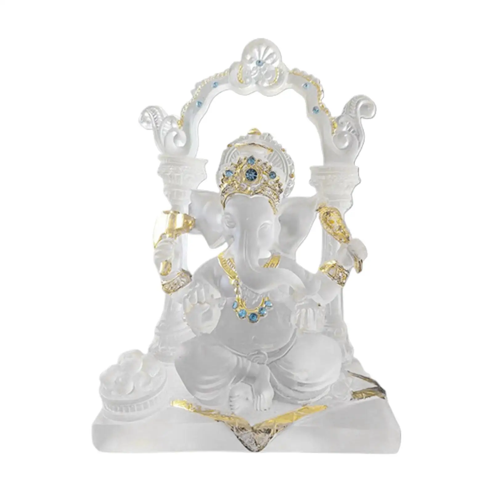 

Elephant God Statue Clear Elephant God Figurine for Hallway Porch Decoration