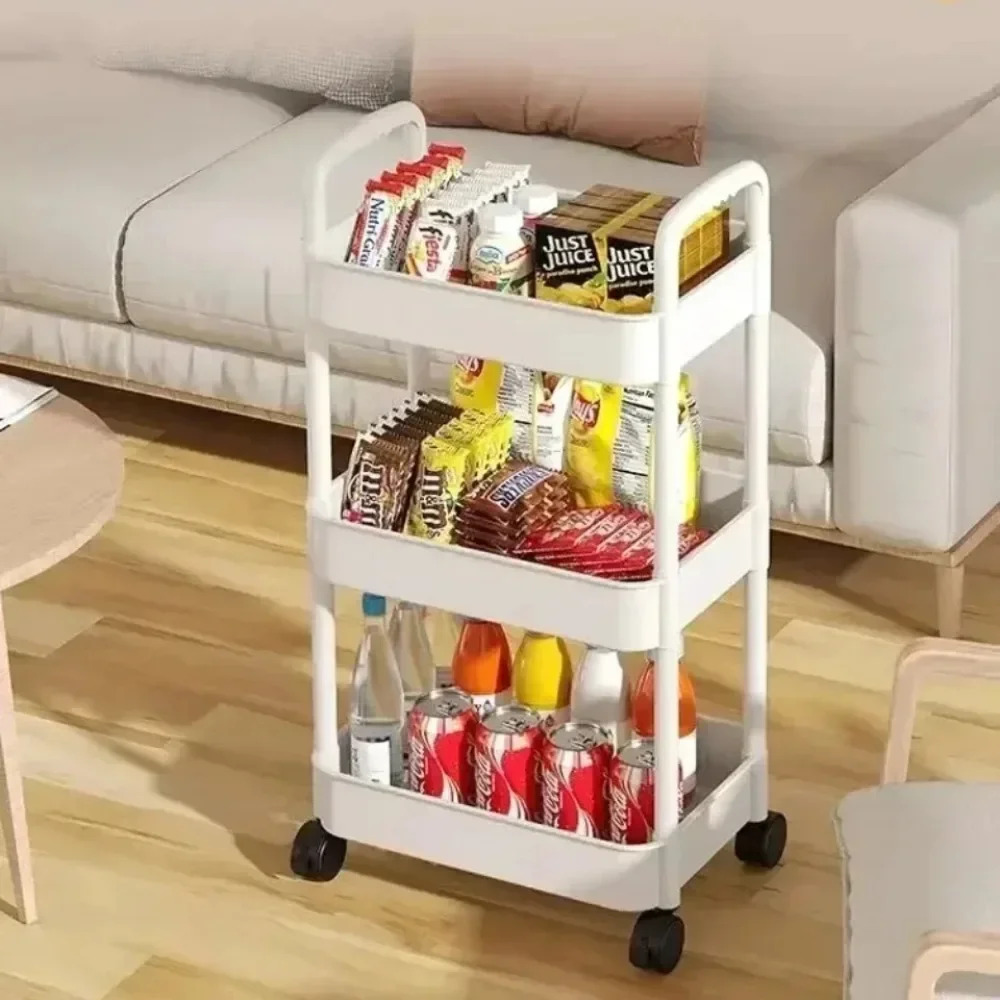 Bookshelf Storage Rack Storage Rack Rolling Storage Cart Kitchen Home Beauty Salon