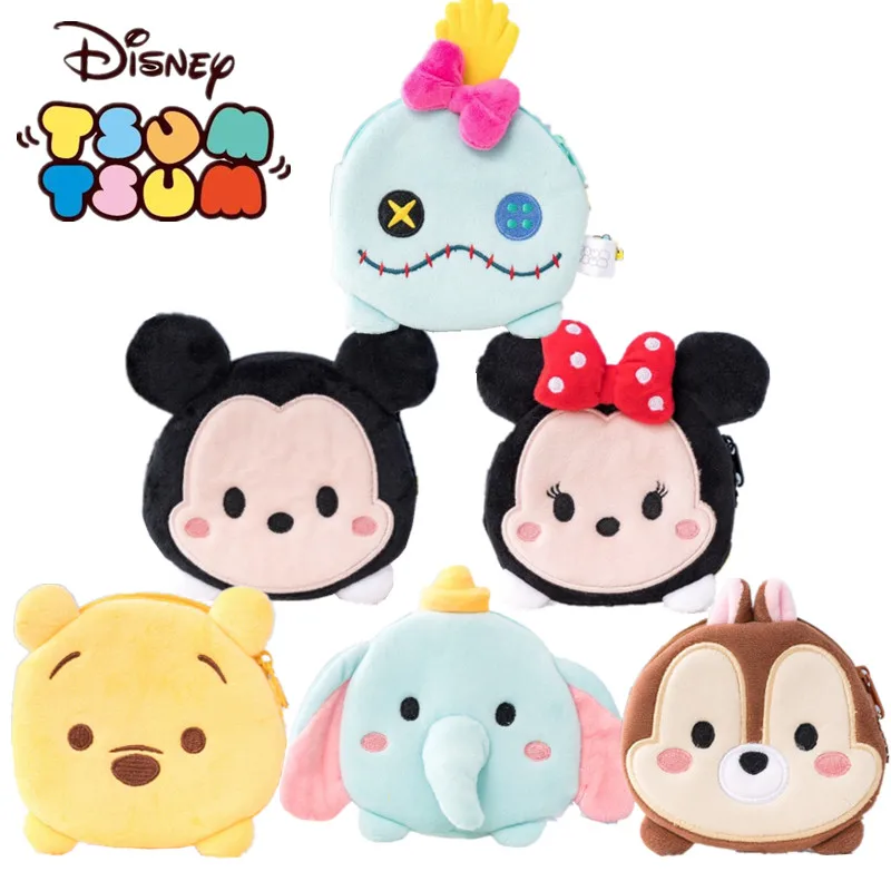 Disney TSUM Pooh Bear Микки Минни Дональд утка Модный Аниме Кошелек для монет мягкая